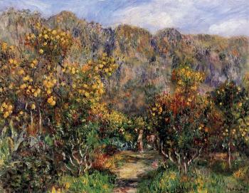 Pierre Auguste Renoir : Landscape with Mimosas
